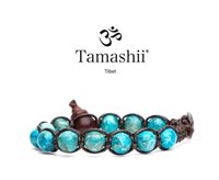 Pulsera Tamashii Classic in Piedras semipreciosas Turchese africano BHS900-306